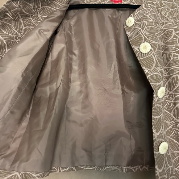 NWT Oscar de la Renta cropped jacquard coat - Picture 11 of 16